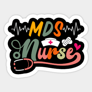 Mds Nurse Stethoscope Nursing School Medical Sticker